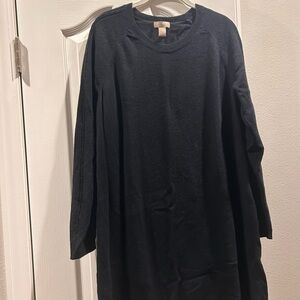 100% Cashmere Banana Republic Black Sweater Dress